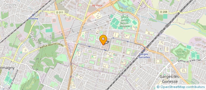 localisation de l'entreprise INTERCOM 2000 LES FLANADES SARL à SARCELLES