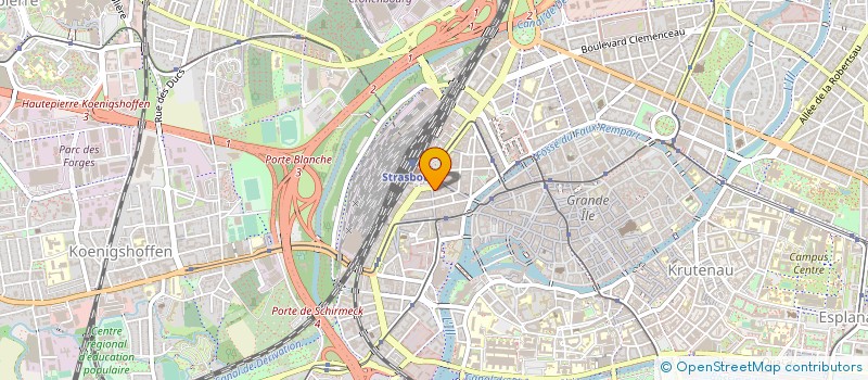 localisation de l'entreprise INTERCOM à STRASBOURG