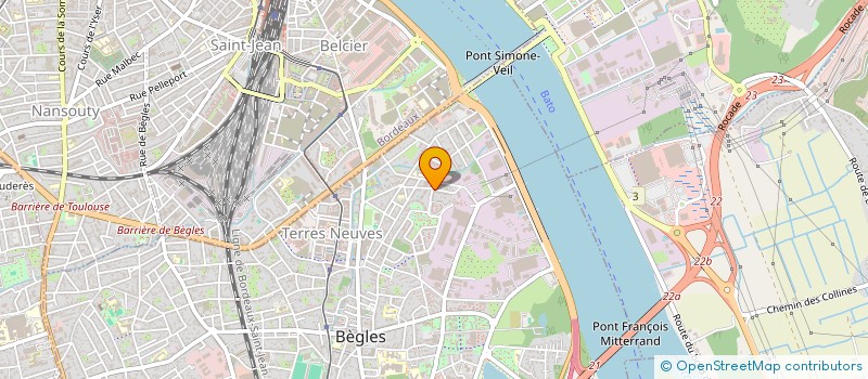 localisation de l'entreprise INTERCOM à BEGLES
