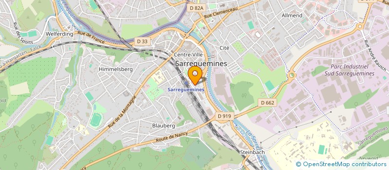 localisation de l'entreprise INTERCOMMERCE  SARREGUEMINES