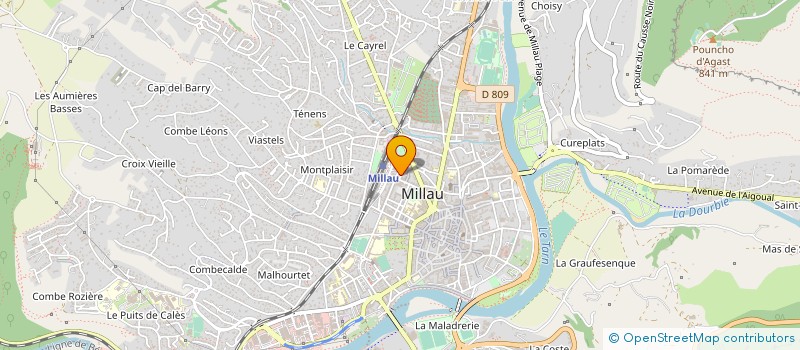 localisation de l'entreprise INTERCOMMERCE  MILLAU