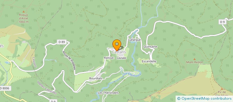 localisation de l'entreprise INTERCOMMUNALE DE CHASSE AGREEE DE SERREMIJEANNE  CASTANS