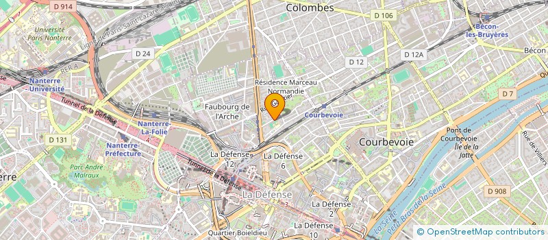 localisation de l'entreprise INTERCONNECTIONS DE COURBEVOIE à COURBEVOIE