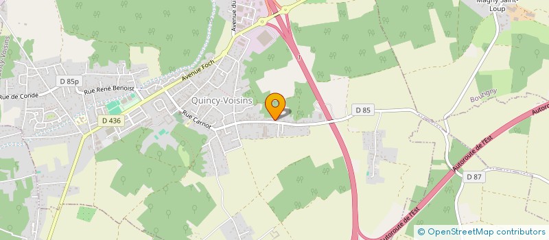 localisation de l'entreprise INTERCONNEXIONS COMPOSANTS PROFESSIONNEL à QUINCY-VOISINS