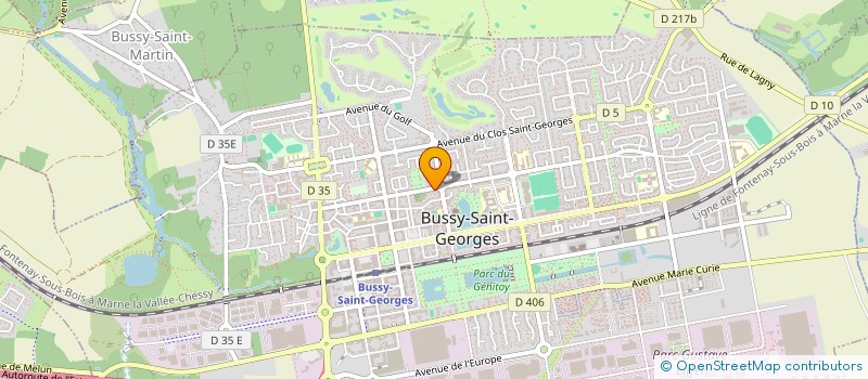 localisation de l'entreprise INTERCONSULTING à BUSSY-SAINT-GEORGES
