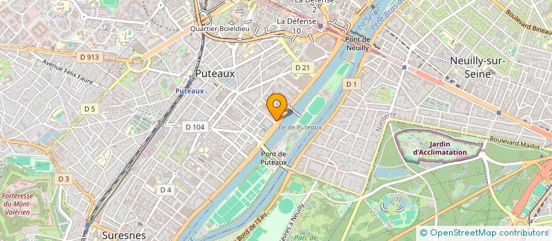 localisation de l'entreprise INTERCORPORATE à PUTEAUX