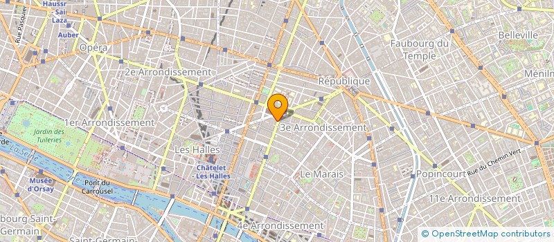 localisation de l'entreprise INTERCOSM  PARIS