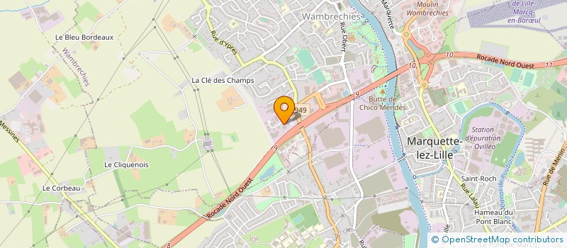 localisation de l'entreprise INTERCOSMO à WAMBRECHIES