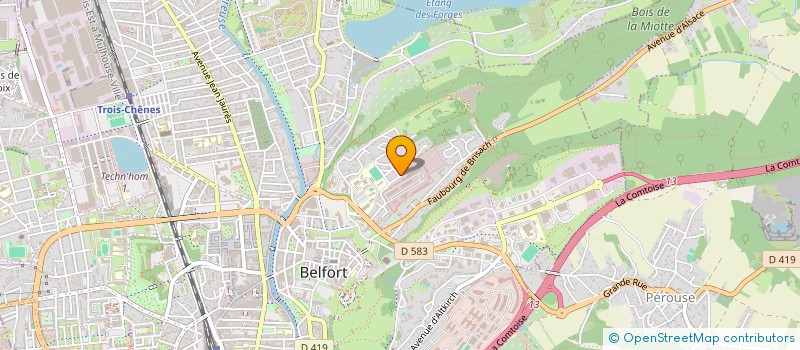 localisation de l'entreprise INTERCUIR  BELFORT