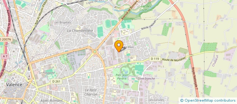 localisation de l'entreprise INTERDANSE à VALENCE