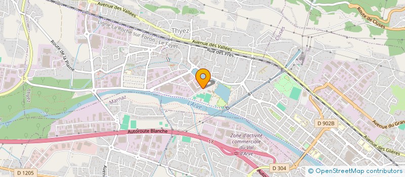 localisation de l'entreprise INTERDEC  THYEZ