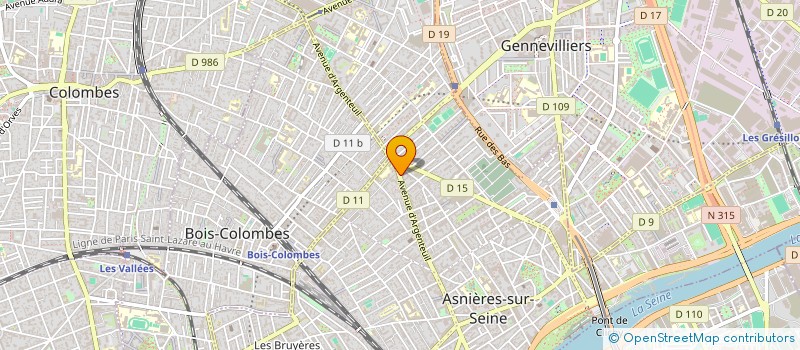 localisation de l'entreprise INTERDEP NKOSIM VILLAGE à ASNIERES-SUR-SEINE