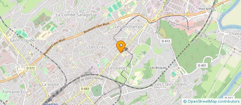 localisation de l'entreprise INTERDEPARTEMENTALE POUR LA FORMATION ET LE PERFECTIONNEMENT DES AGRICULTEURS ET DES SALARIES DU DOUBS ET DU TERRITOIRE à BESANCON