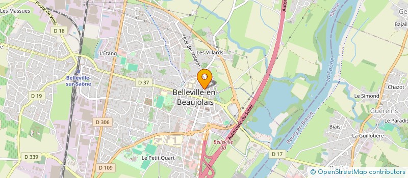 localisation de l'entreprise INTERDIET à BELLEVILLE-EN-BEAUJOLAIS