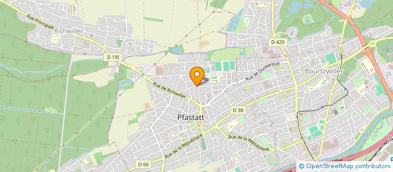 localisation de l'entreprise INTERDIFF  PFASTATT