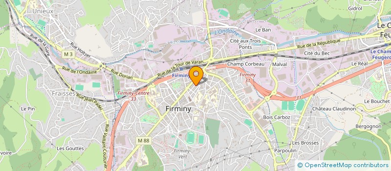 localisation de l'entreprise INTERDIFFUSION  FIRMINY