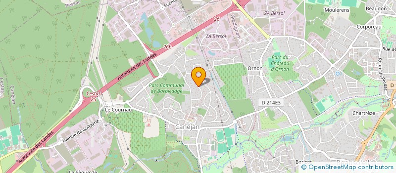 localisation de l'entreprise INTERDISCIPLINARITE PERSONNES ADULTES AGEES SOMMEIL  CANEJAN