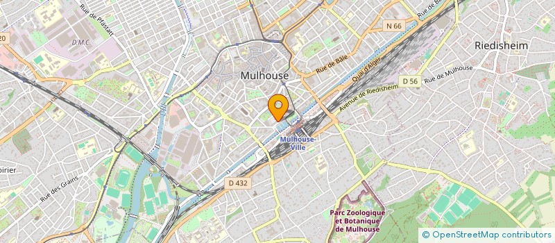 localisation de l'entreprise INTERDISCOUNT NORD EST SA  MULHOUSE