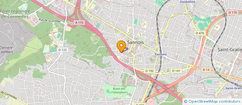 localisation de l'entreprise INTERDOM  SANNOIS