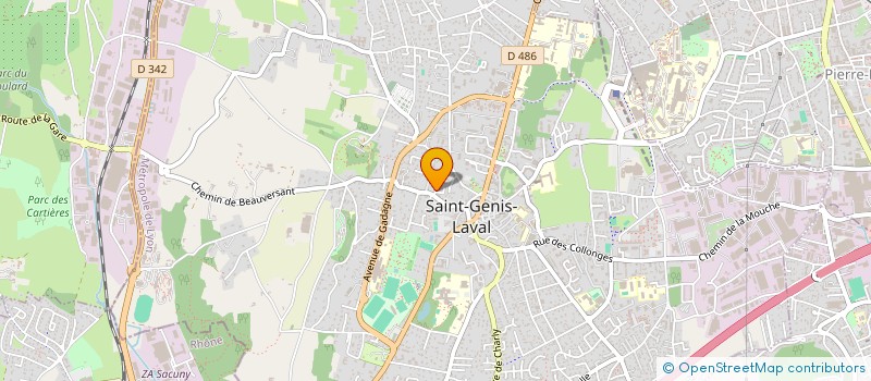 localisation de l'entreprise INTERECO à SAINT-GENIS-LAVAL