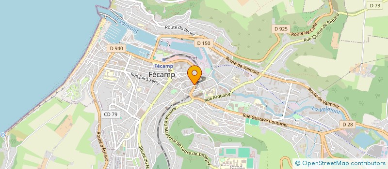 localisation de l'entreprise INTERENTREPRISES SANTE TRAVAIL DE FECAMP à FECAMP