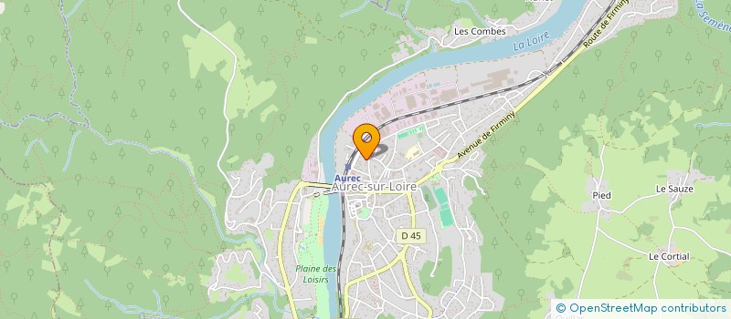 localisation de l'entreprise INTEREP  AUREC-SUR-LOIRE