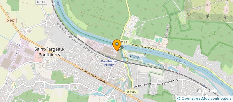 localisation de l'entreprise INTEREXPO à SAINT-FARGEAU-PONTHIERRY