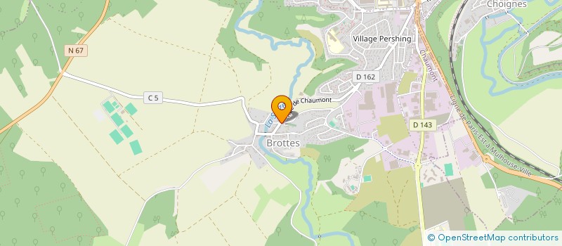 localisation de l'entreprise INTERFAC à CHAUMONT