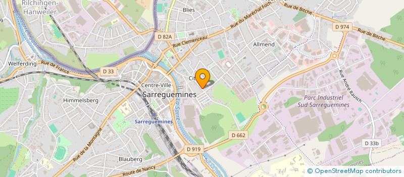 localisation de l'entreprise INTERFACADES II  SARREGUEMINES