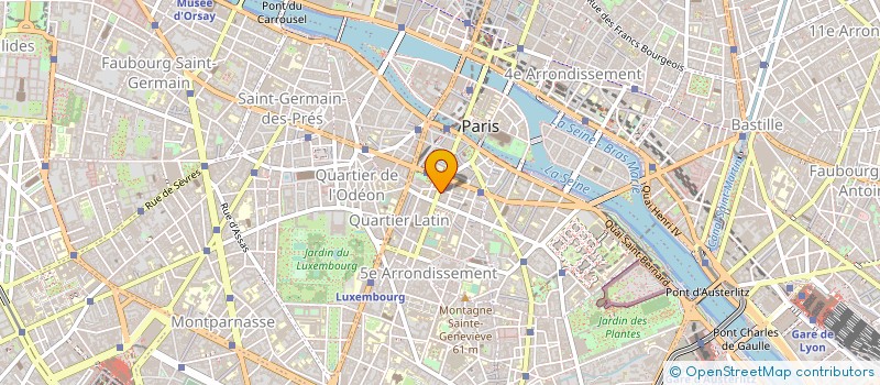 localisation de l'entreprise INTERFACE à PARIS
