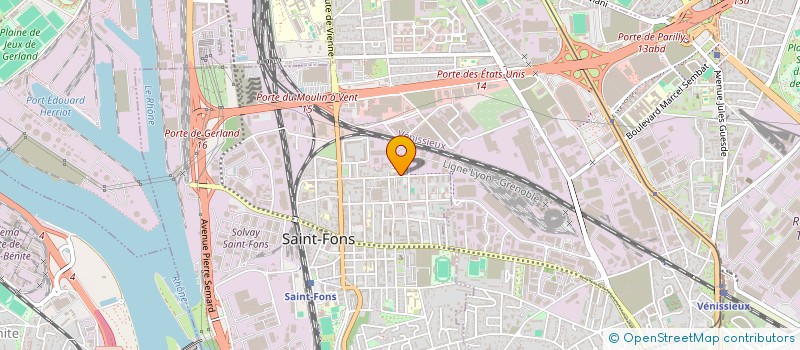 localisation de l'entreprise INTERFACE  SAINT-FONS