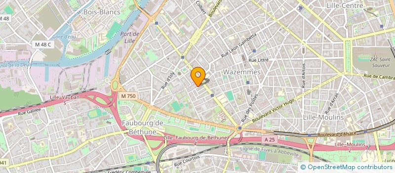 localisation de l'entreprise INTERFACE à LILLE