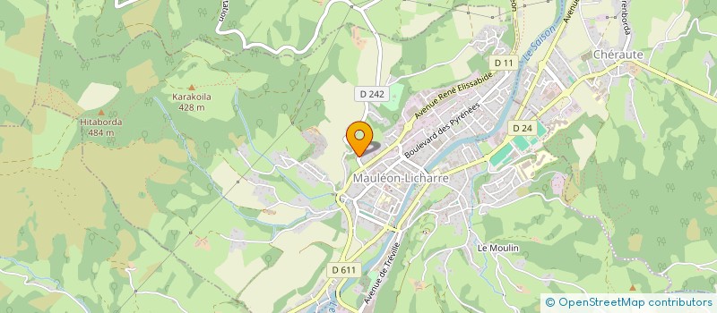 localisation de l'entreprise INTERFACE à MAULEON-LICHARRE