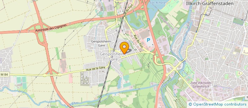 localisation de l'entreprise INTERFACE à LINGOLSHEIM