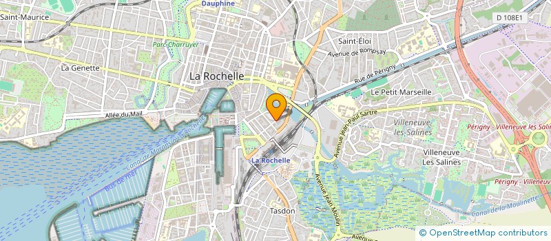 localisation de l'entreprise INTERFACE  LA ROCHELLE