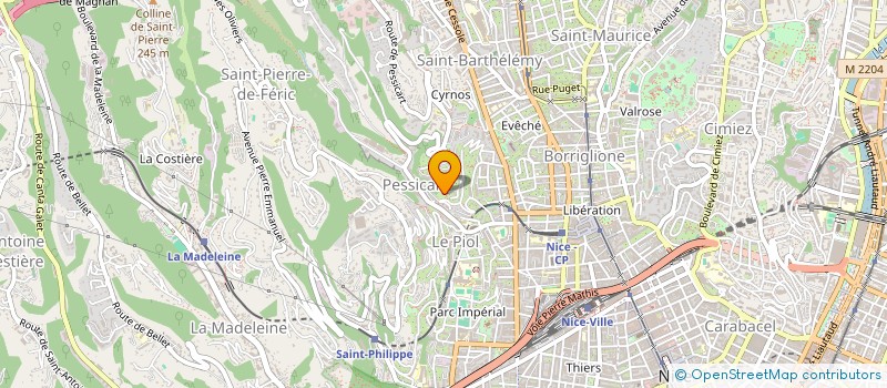 localisation de l'entreprise INTERFACE  NICE