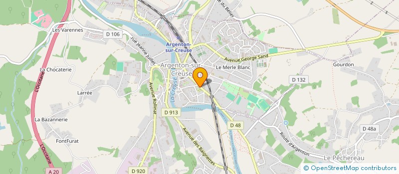 localisation de l'entreprise INTERFACE ASIA à ARGENTON-SUR-CREUSE