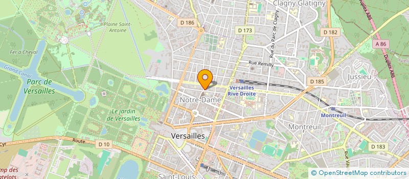 localisation de l'entreprise INTERFACE AVOCATS à VERSAILLES
