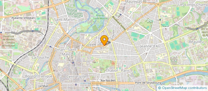 localisation de l'entreprise INTERFACE BRETAGNE INTERNATIONAL  RENNES