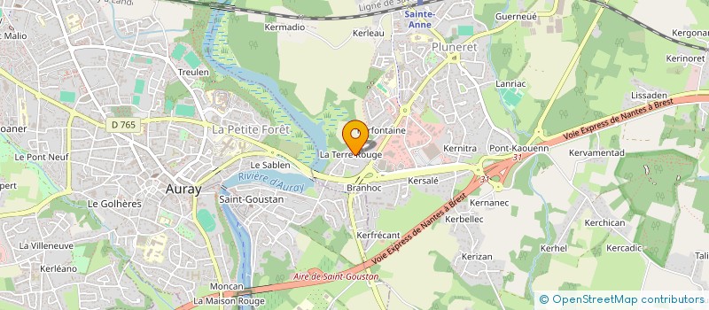 localisation de l'entreprise INTERFACE BRETAGNE OUEST à PLUNERET