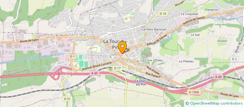 localisation de l'entreprise INTERFACE & CONCEPT à LA TOUR-DU-PIN