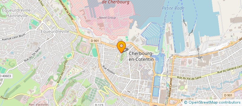 localisation de l'entreprise INTERFACE ECOLE DE LANGUES  CHERBOURG-EN-COTENTIN