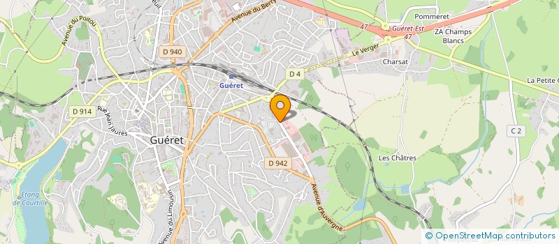 localisation de l'entreprise INTERFACE EUROPE FRANCE à GUERET