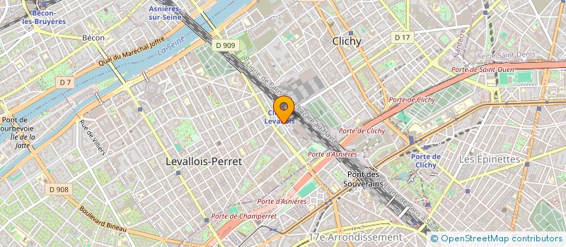localisation de l'entreprise INTERFACE IDF à LEVALLOIS-PERRET