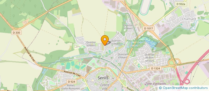 localisation de l'entreprise INTERFACE LOGISTIQUE EUROPE  SENLIS