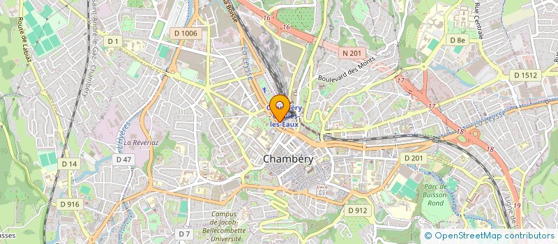 localisation de l'entreprise INTERFACE NORD SUD  CHAMBERY