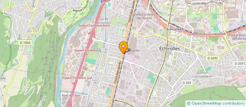 localisation de l'entreprise INTERFACE SERRURERIE  ECHIROLLES