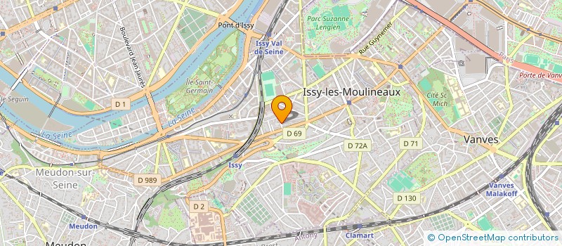 localisation de l'entreprise INTERFACE STUDIO à ISSY-LES-MOULINEAUX