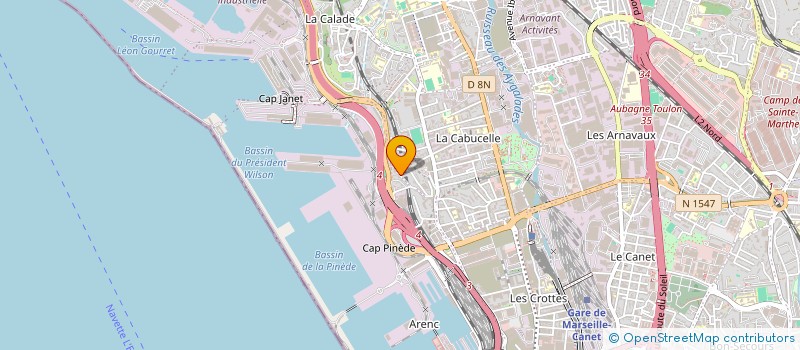 localisation de l'entreprise INTERFACE SUD à MARSEILLE