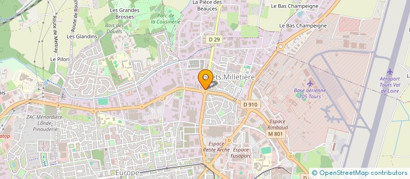 localisation de l'entreprise INTERFACE TOURAINE à TOURS